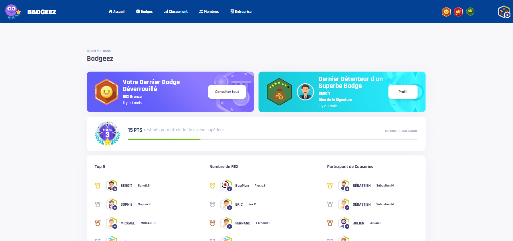 capture graphique badgeez 1